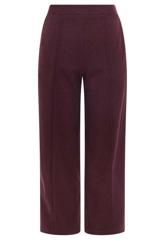 M&Co Berry Purple Pintuck Trousers | M&Co 5