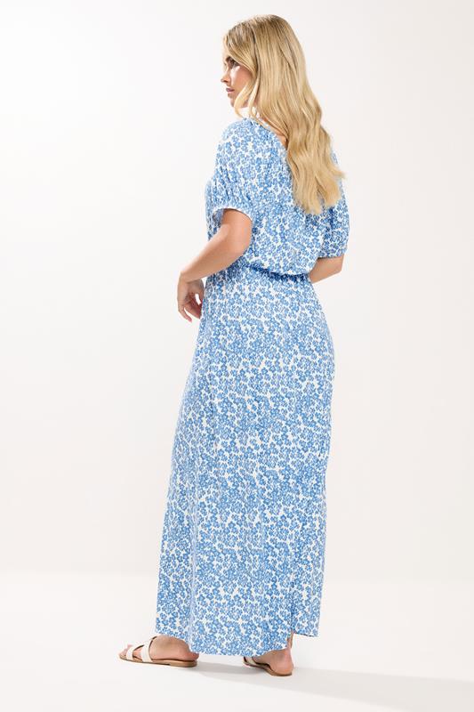 M&Co Blue Mixed Print Maxi Dress | M&Co 2