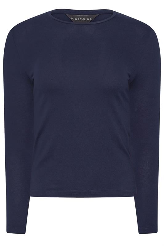 PixieGirl Petite Womens 2 PACK Chocolate Brown & Navy Blue T-Shirts | PixieGirl 8