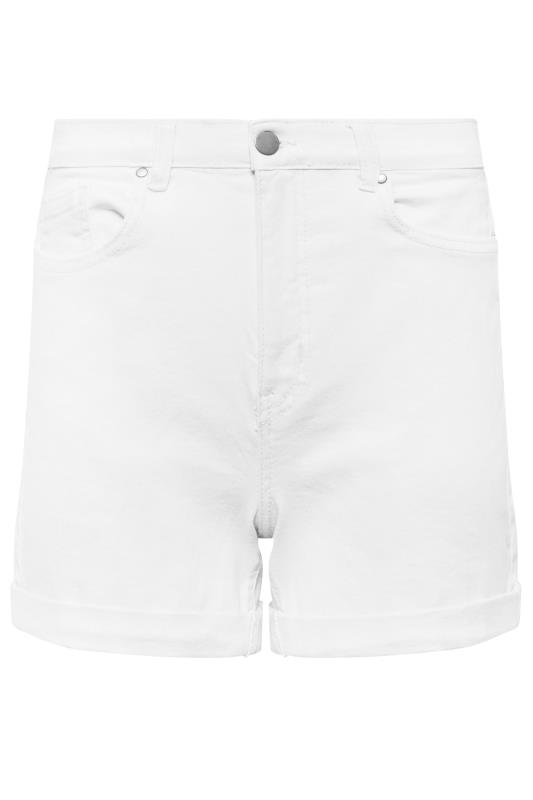 PixieGirl White Mom Denim Shorts | PixieGirl 6
