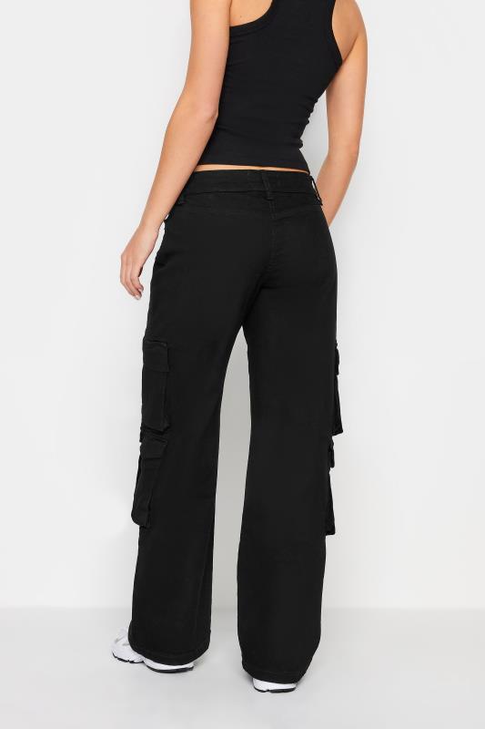 PixieGirl Black Multi Pocket Wide leg Cargo Trousers | PixieGirl 5