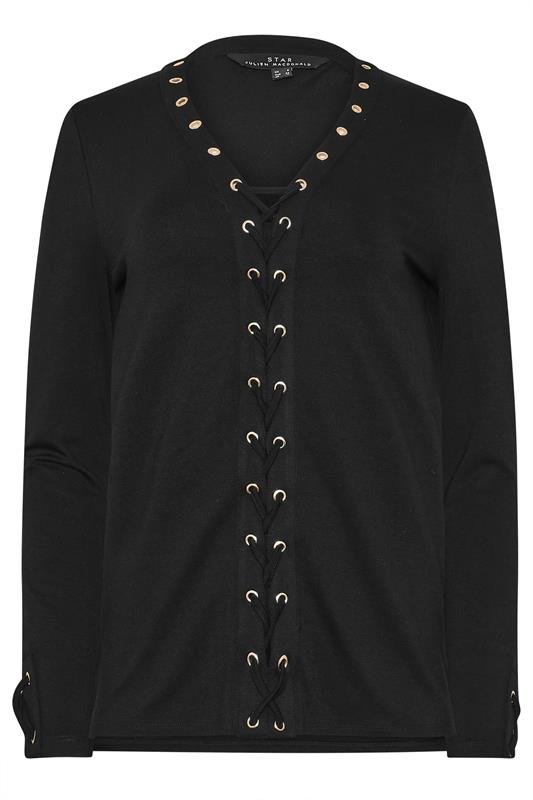 STAR Black Lace Up Eyelet Top | StarByJM 8