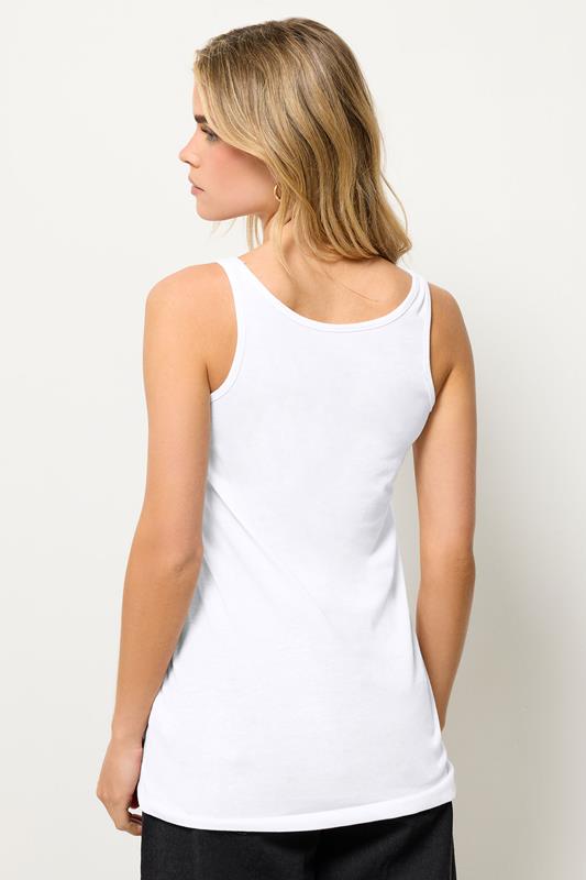 PixieGirl Petite Women's 2 PACK Black & White Dipped Hem Vest Tops | PixieGirl 5