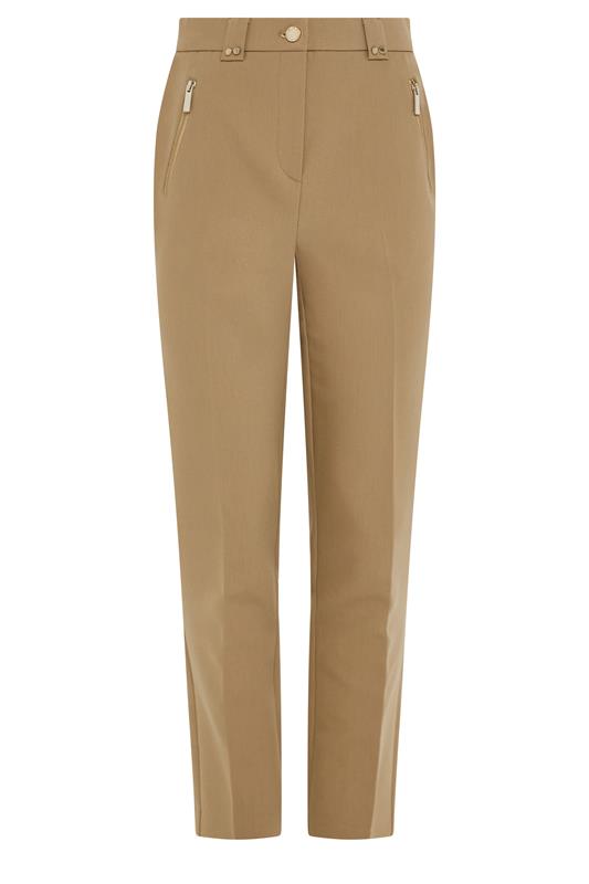 STAR Natural Brown Tailored Straight Leg Trousers