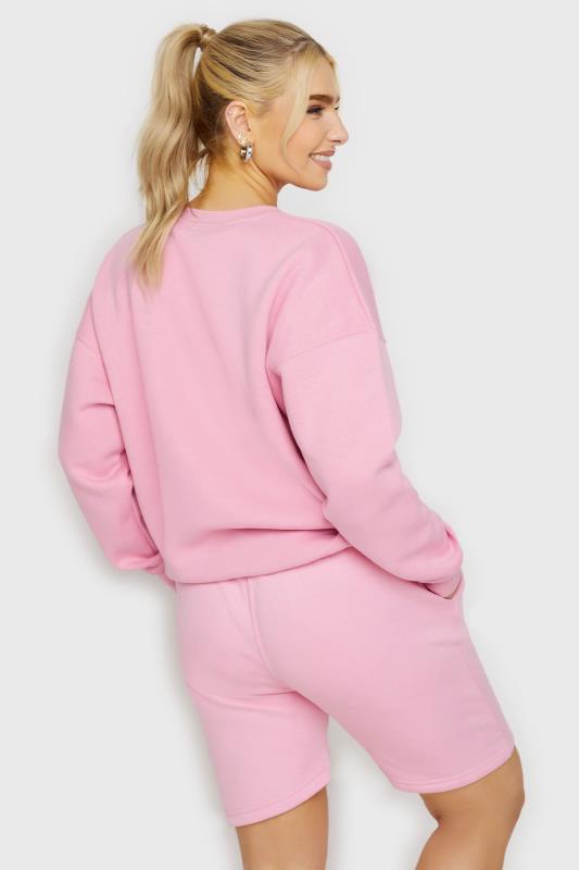 Pink 'All We Need Is Love' Slogan Oversized Sweatshirt | PixieGirl 3