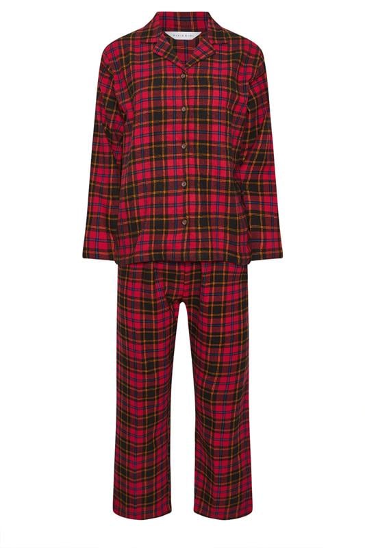 PixieGirl Petite Women's Red & Black Cotton Check Pyjama Set | PixieGirl 5