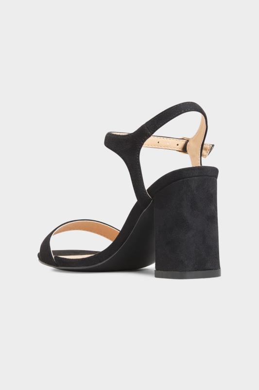 LIMITED COLLECTION Black Block Heel Sandal In Wide E Fit & Extra Wide EEE Fit | Yours Clothing 4