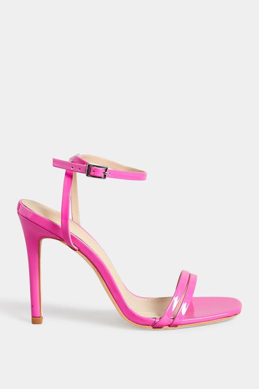 PixieGirl Pink Double Band Heels In Standard Fit | PixieGirl