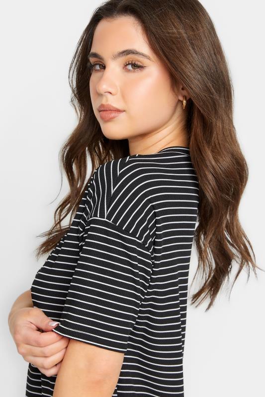 Petite Black Stripe T-Shirt | PixieGirl 4