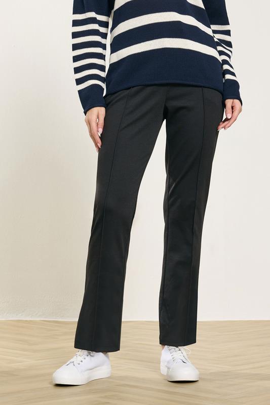  M&Co Black Ponte Slim Leg Trousers