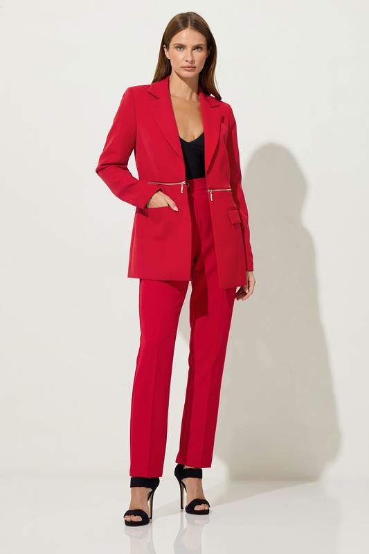 STAR Red Zip Waist 2-In-1 Blazer | StarByJM 5