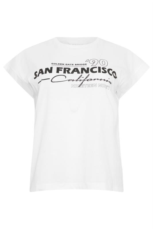 PixieGirl Petite Women's White 'San Francisco' Slogan Short Sleeve T-Shirt | PixieGirl 5