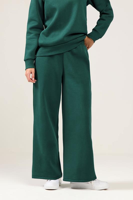 M&Co Petite Teal Blue Wide Leg Joggers | M&Co 1
