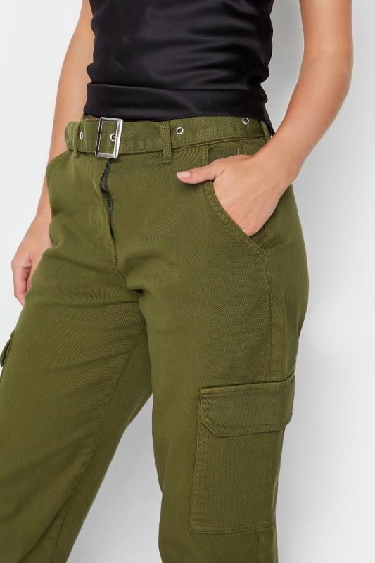 PixieGirl Khaki Green Belted Cargo Jeans 4