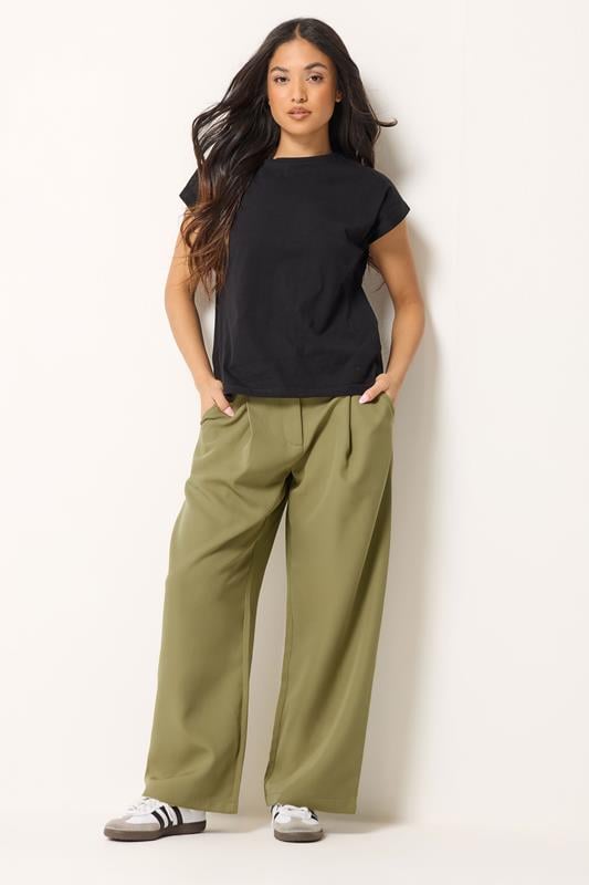  PixieGirl Petite Sage Green Wide Leg Trousers