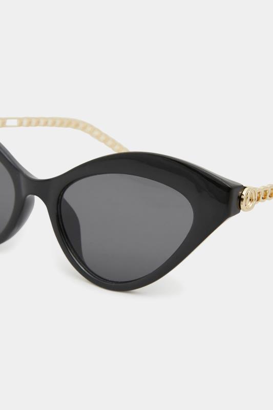 Black Cat Eye Sunglasses | Yours Clothing 4