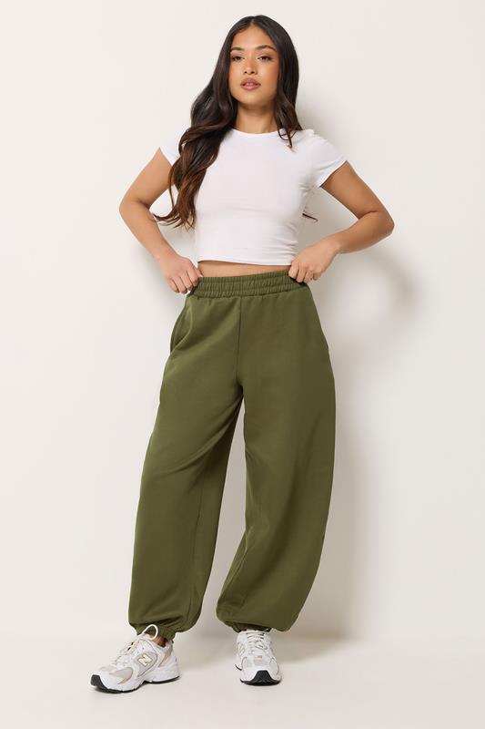 PixieGirl Petite Olive Green Brushed Balloon Joggers
