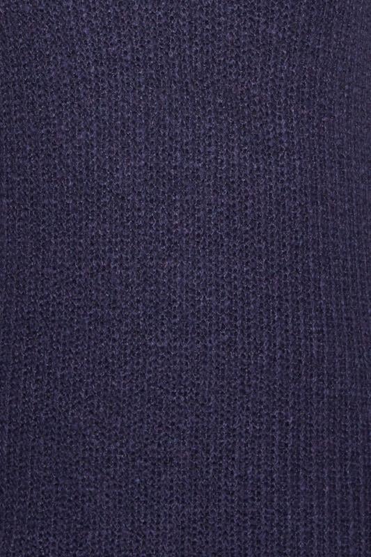 PixieGirl Navy Blue V-Neck Knitted Tunic Top | PixieGirl  5
