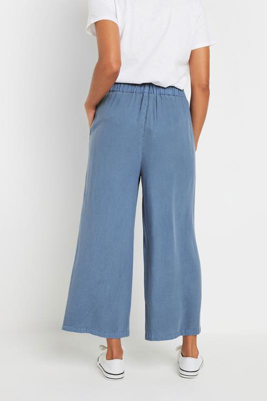 M&Co Blue Wide Leg Culottes | M&Co  2