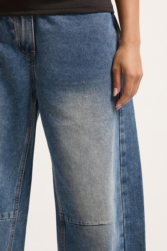 PixieGirl Petite Women's Mid Blue Balloon Jeans | PixieGirl 5
