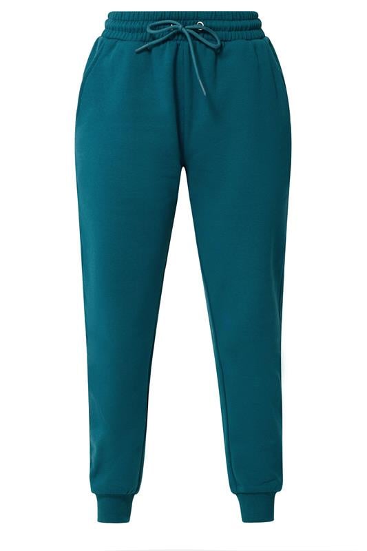 M&Co Petite Teal Green Cuffed Joggers | M&Co 5