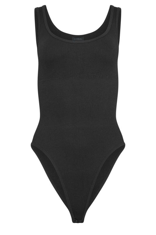 Black Ribbed Seamless Bodysuit | PixieGirl 7