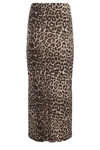 PixieGirl Brown Leopard Print Maxi Skirt | PixieGirl
