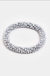 Silver Tone Beaded Bracelet | Yours Clothing 2
