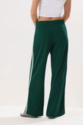 PixieGirl Petite Women's Green Side Stripe Trousers | PixieGirl 3