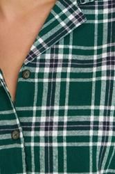 PixieGirl Petite Women's Green Cotton Check Pyjama Set | PixieGirl 6