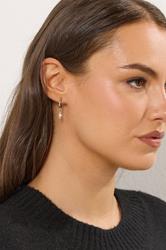 12 PACK Silver Tone Diamante Mixed Earring Set | Yours Clothing 2