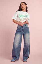 PixieGirl Petite Women's Mid Blue Balloon Jeans | PixieGirl 3