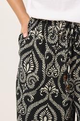 PixieGirl Petite Women's Black Tile Wide Leg Trousers | PixieGirl 5