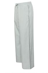 PixieGirl Petite Blue Stripe Pull On Wide Leg Trousers