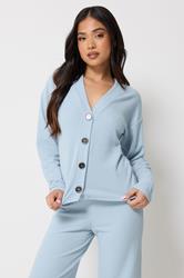 PixieGirl Petite Women's Set Light Blue Ribbed Top & Trousers | PixieGirl 2