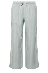 PixieGirl Petite Women's Blue Stripe Pull On Wide Leg Trousers | PixieGirl 1