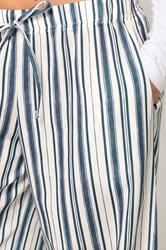 PixieGirl Petite Women's Blue Striped Wide Leg Trousers | PixieGirl 4