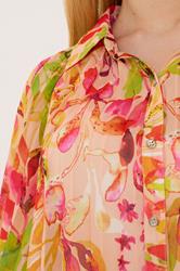 STAR Orange Floral Pleated Shirt | StarByJM 4