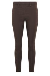 M&Co Chocolate Brown Skinny Jeggings | M&Co 5