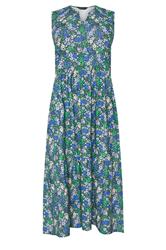 M&Co Petite Blue Floral Ditsy Print Sleeveless Dress | M&Co 5