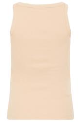 Petite Beige Brown Ribbed Vest Top | PixieGirl 6