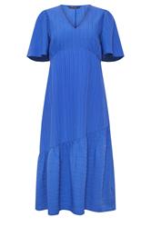 PixieGirl Petite Blue Asymmetric Tiered Midi Dress