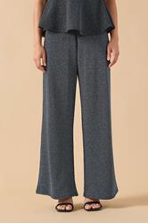 PixieGirl Petite Women's Black Sparkle Wide Leg Trouser | PixieGirl 2