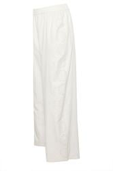 PixieGirl Petite Women's White Embroidered Cotton Wide Leg Trousers | PixieGirl 7