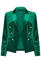 STAR Green Velvet Tailored Blazer | StarByJM 6