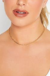 Gold Tone 6 PACK Choker Necklace Set | Yours Clothing 2
