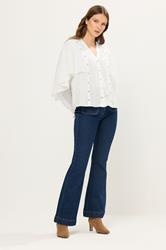 STAR Ivory White Eyelet Cape Blouse | StarByJM 3