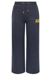PixieGirl Petite Women's Blue 'NY Soho' Slogan Wide Leg Joggers | PixieGirl  5