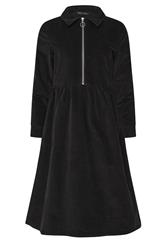 M&Co Petite Black Cord Zip Shirt Dress | M&Co 6