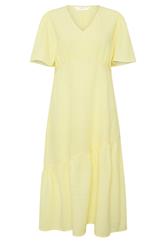 PixieGirl Petite Yellow Asymmetric Tiered Midi Dress